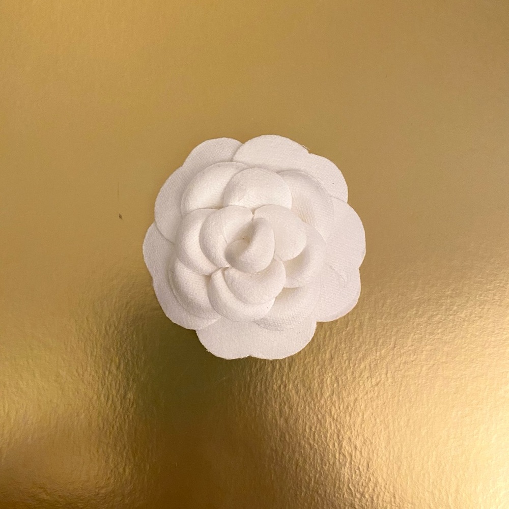 Camellia Flower white Brooch